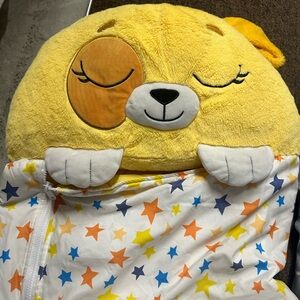 Used Happy Napper Sleeping Bag Cute Yellow Dog with Star Pattern